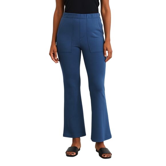 Weekend Los Angeles Slate Grey/Blue Kickout Ponte Pants size SP NWT - Picture 1 of 6